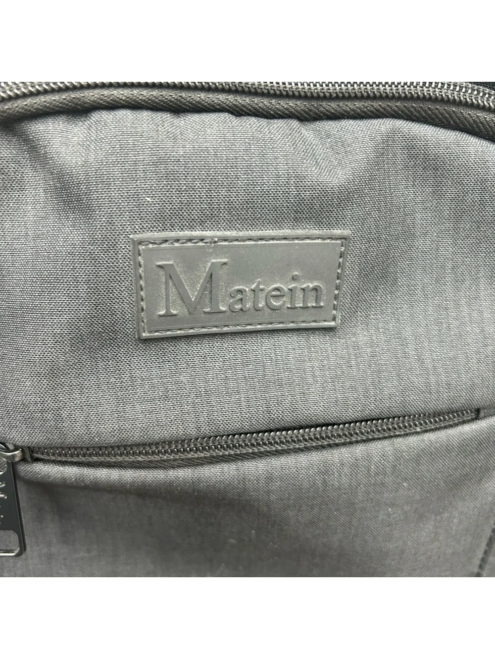 Matein Black Backpack with Multiple Compartments and Padded Straps